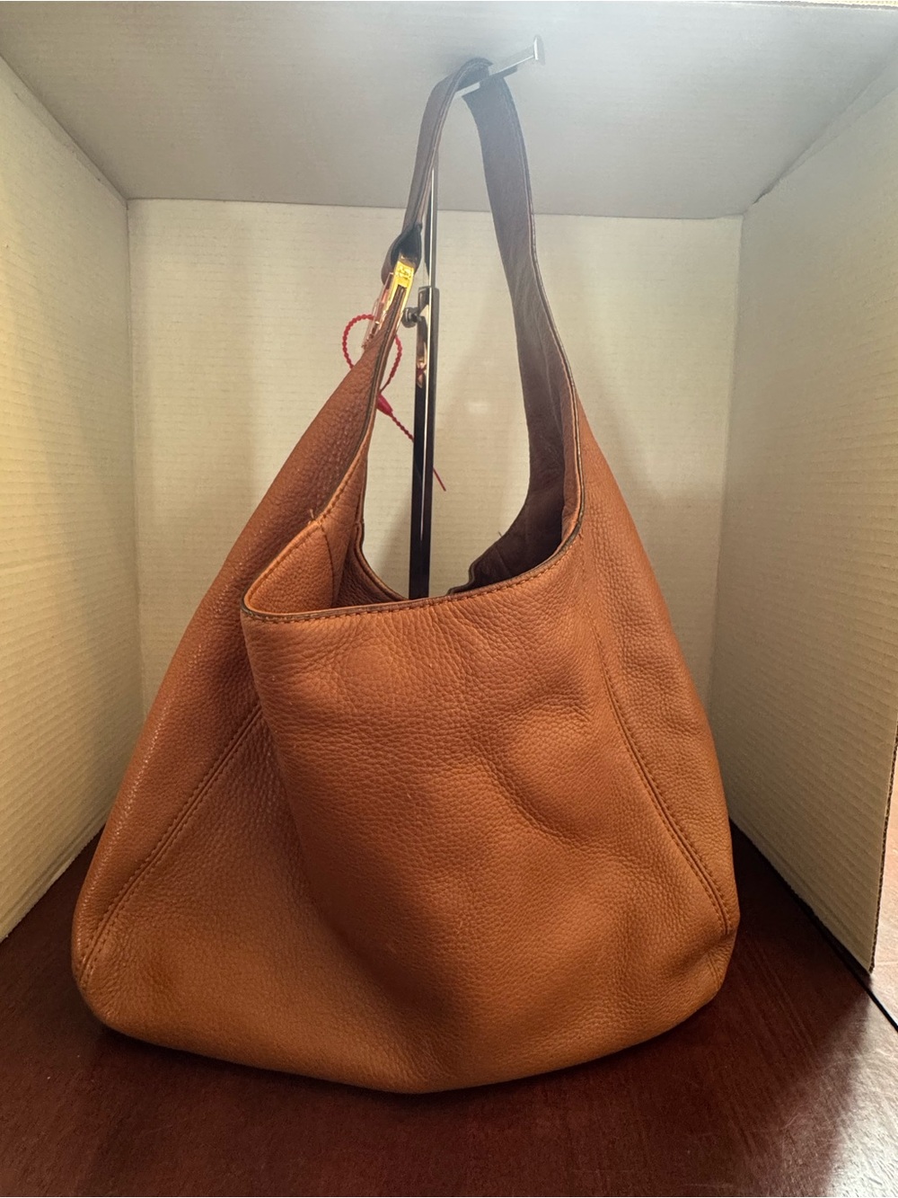 Michael Kors Classic Leather Hobo Bag - Brown